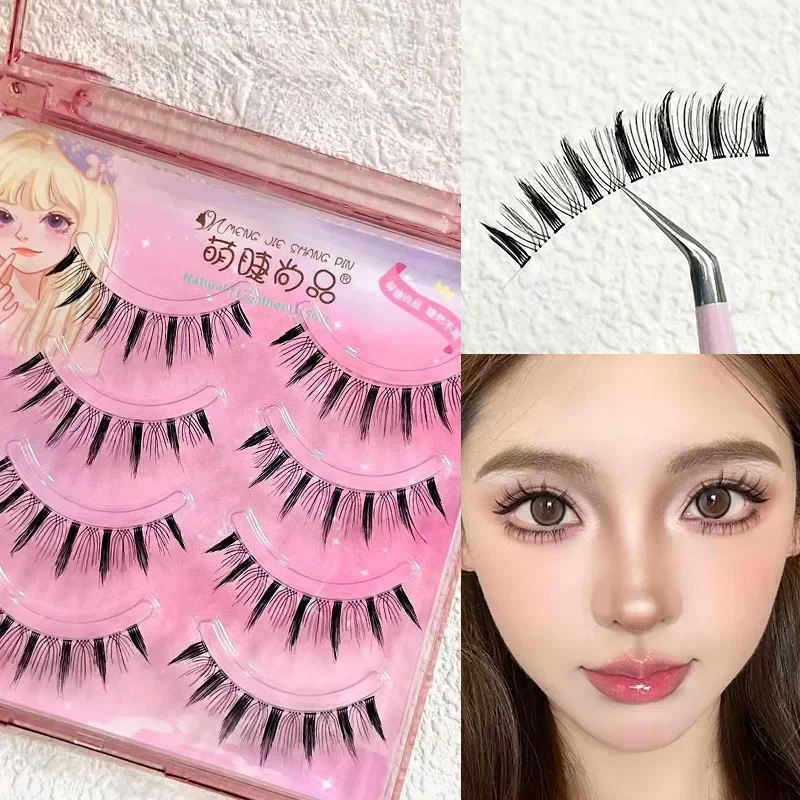 Manga riasy prírodné falošné mihalnice múdry rias klastre strukovia riasy priehľadné teriérové ​​klastry riasy každodenný makeup