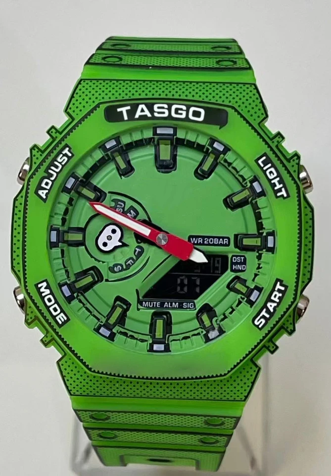 Manga Sport Electronic Men's Watch 2100 World Time Plná funkcia Automatická séria ručného výťahu Oak Series