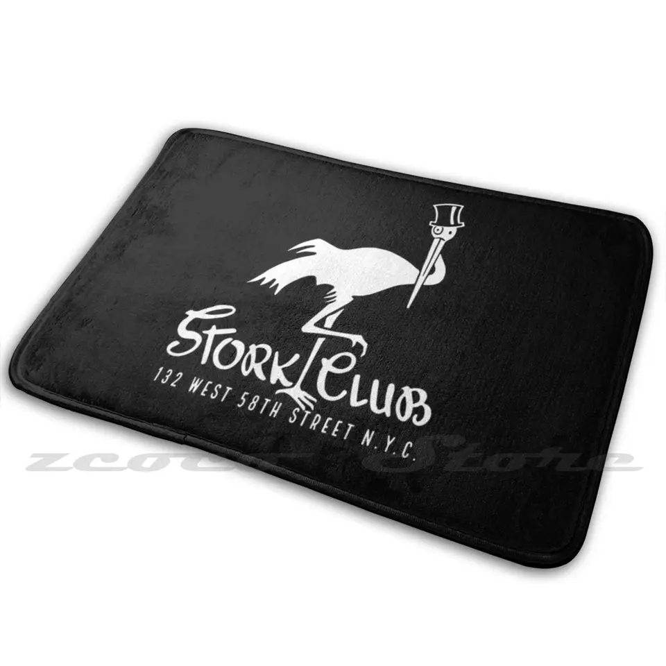 Manhattan's Stork Club Nightclub Soft Non-Slip Mat Rug Carpet Cushion Stork Club New York City NYC Sherman Billingsley Mad Dog