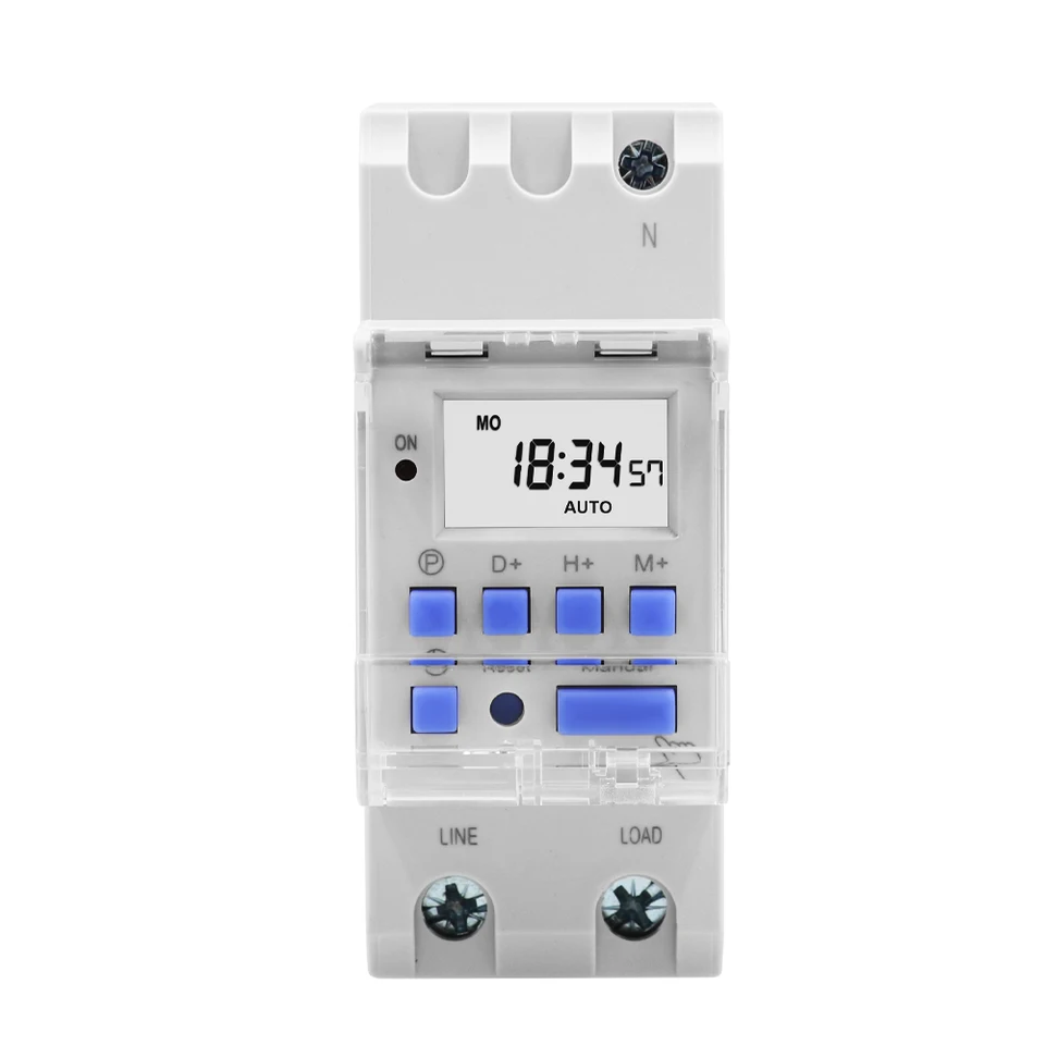 Manhua MT15 220VAC 30A Automatický časový prepínač Time Relé Chronometry Timer Digitálny prepínač časovača
