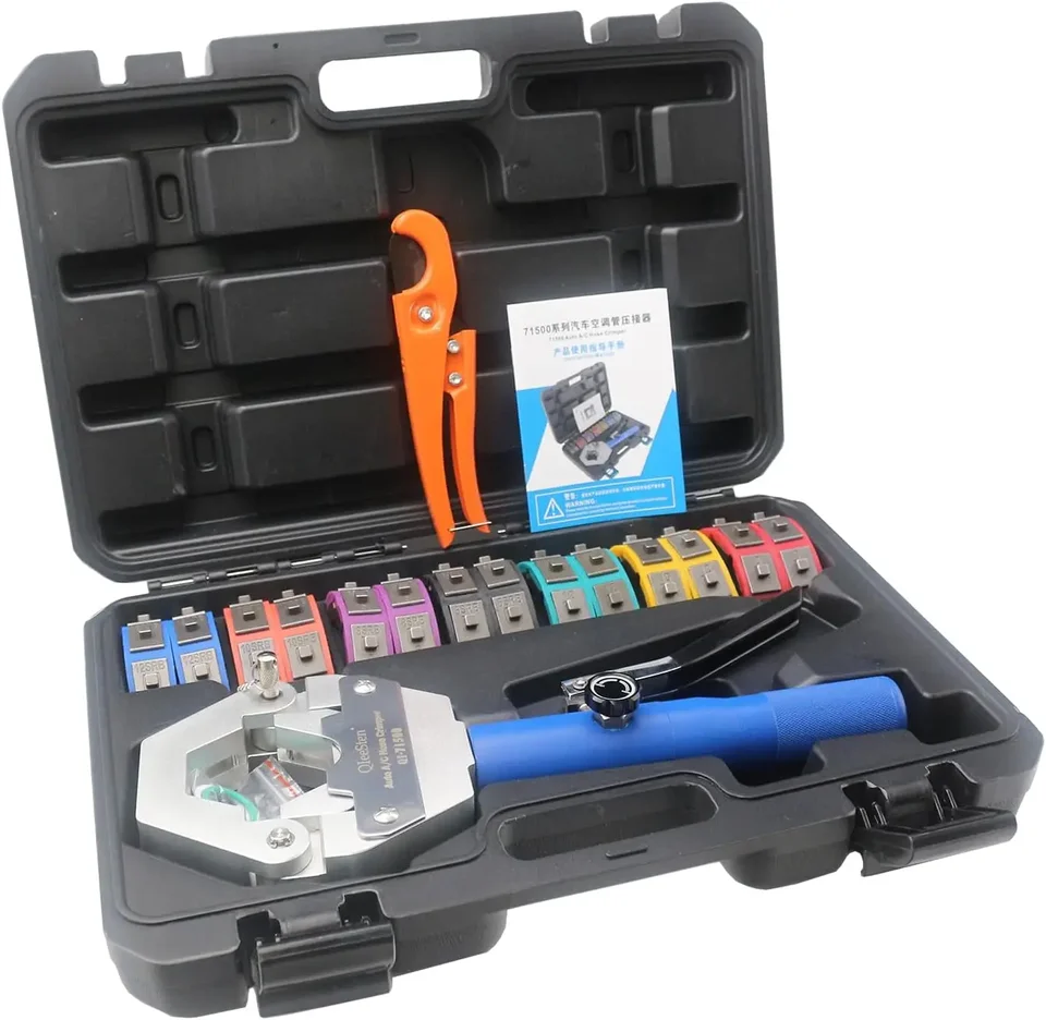 Manuál AC Hose Crimper Machine Hydra-Krimp 71500 Ručná hydraulická hadica kriminačná súprava Klimatizácia AC Crimping Tool