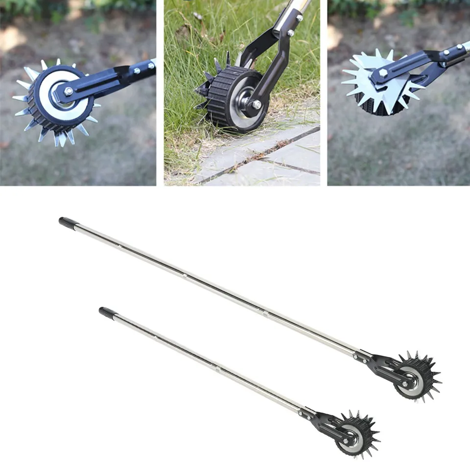 Manuál Lawn Edger Single Wheel Manganese Ocel a nehrdzavejúca oceľ na okraji trávnika odolného voči hrdzu odolnosť