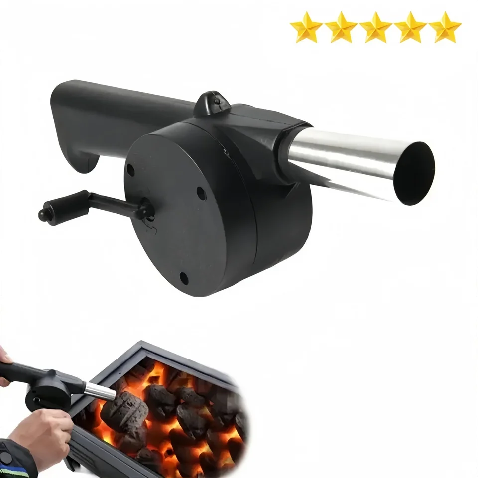 Manuálny bludný ventilátor Vzduchu ventilátora Vonkajšie prenosné prenosné grilovanie kemping kempingové vybavenie na grilovanie piknik manuálny gril gril bbq hasiči náradie
