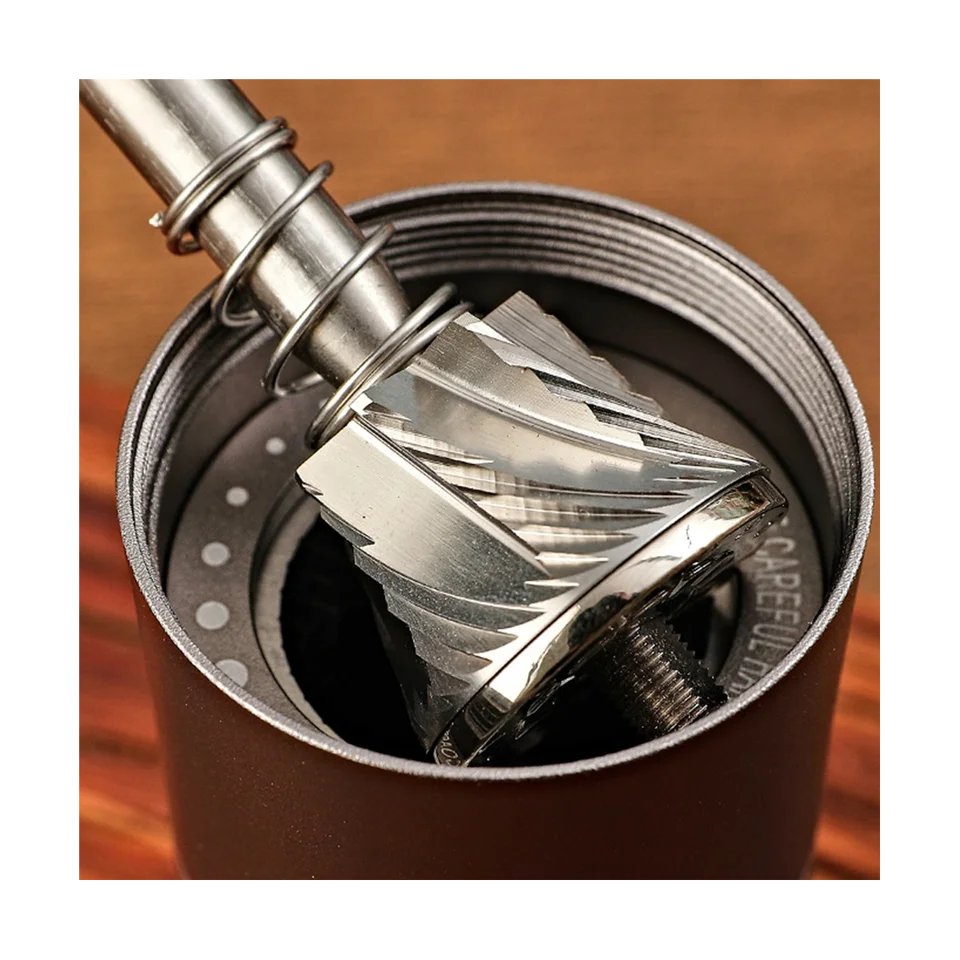 Manuálny mlynček na kávu s nastaviteľnými nastaveniami Espresso Maker z nehrdzavejúcej ocele 420