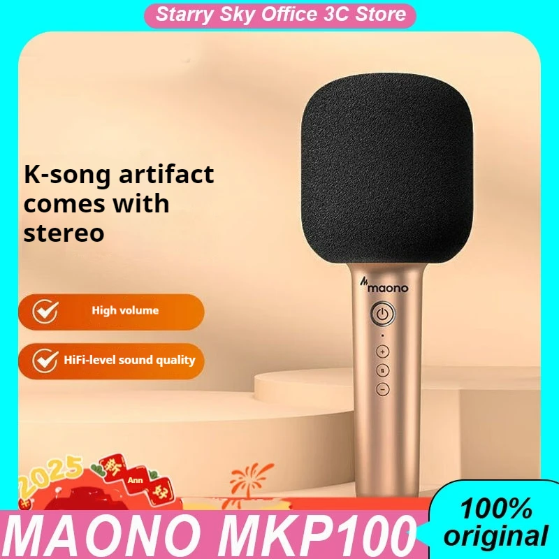 Maono MKP100 Karaoke Mikrofón Bluetooth Wireless Home Outdoor Karaoke Prispôsobený hudobný mikrofón