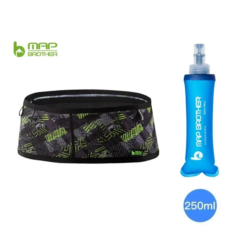 Mapa brata tkaná elastická balenie športového pása 250 ml fľaša na vodu ultra svetlo bežecký pás pre triatlonový maratón cyklistiku