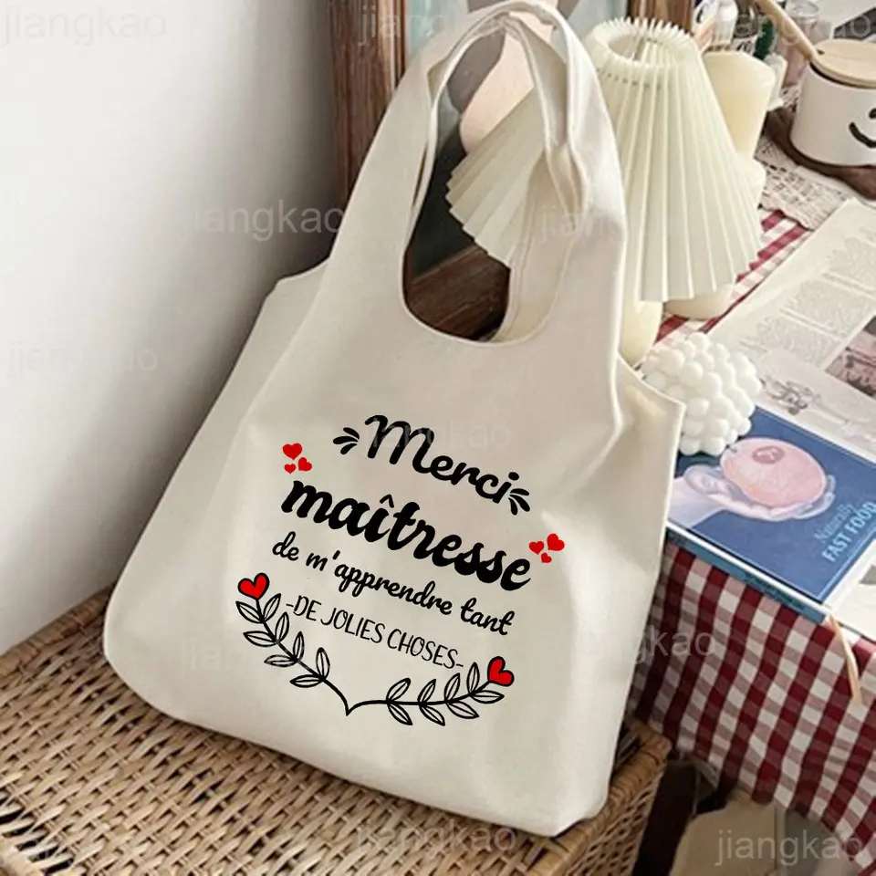 Marci maitresse tlač tote tašku literatúru rameno tašku ilustrácia dievčatka taška cestovanie harajuku plátno Canvas kabelka darček pre učiteľ