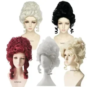 Marie Antoinette Cosplay parochňu princezná Stredne kučeravé tepelne odolné s vlasovými parochňami