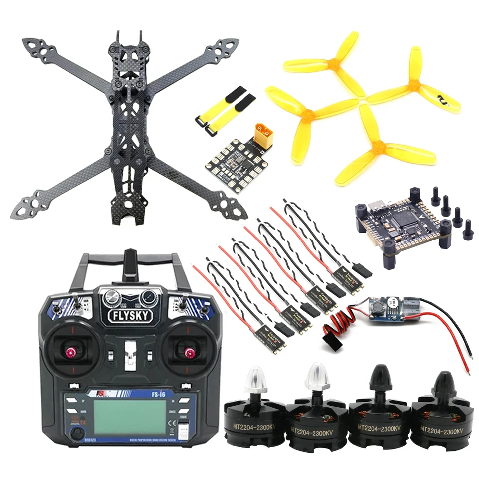 Mark4 Mark 4 5inch 225 mm dron Frame Flight W/ 2204 Motor w/ Blheli_s 20a Brushless ESC/ Flysky FS I6 DIY DIY DIY DIY