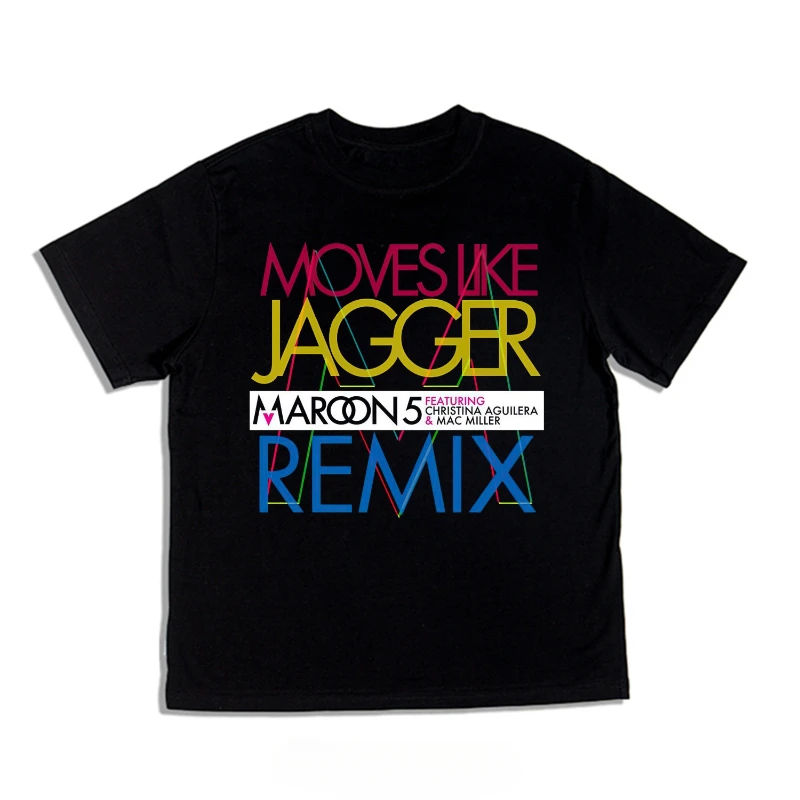 Maroon 5 tlačené tričko Men ženy bavlnené hip hopové nadmerné tričko s krátkym rukávom tričko Streetwear Tops Tee
