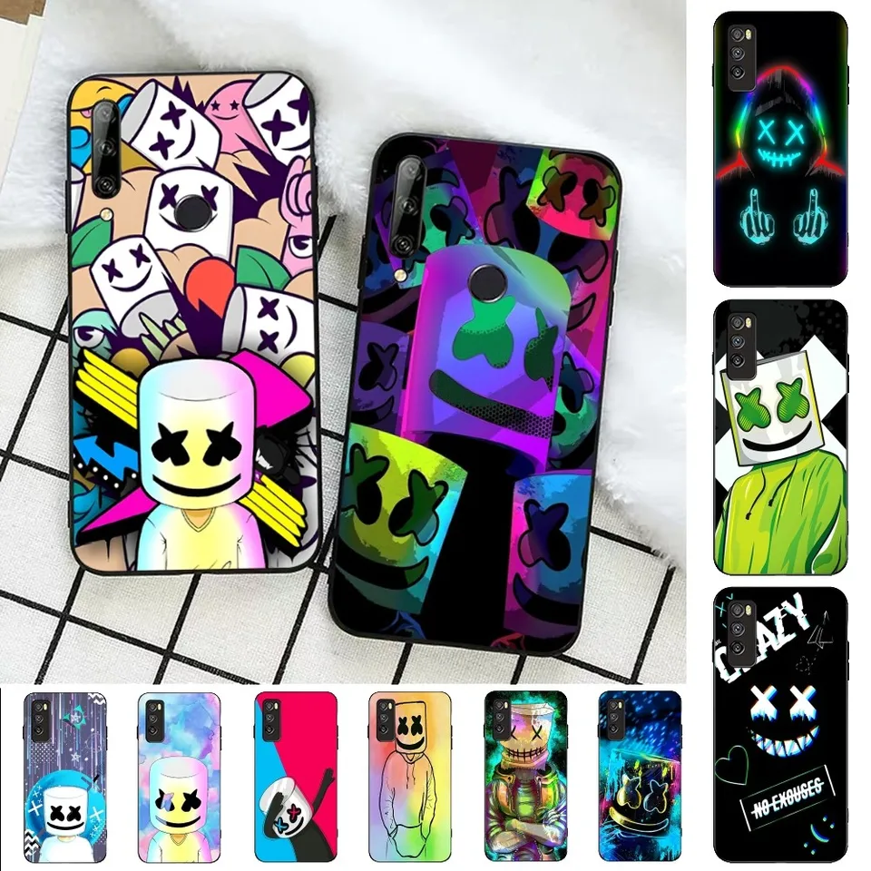 Marshmallow DJ Face Pase Pase pre Huawei Honor 10 Lite 9 20 7a 9x 30 50 60 70 Pro Plus mäkký silikónový kryt