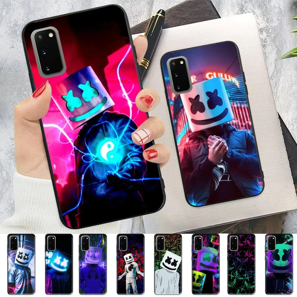 Marshmallow DJ Face Pase Pase pre Samsung S 9 10 20 22 23 23 30 24 Plus Lite Ultra Fe S10lite Fundas