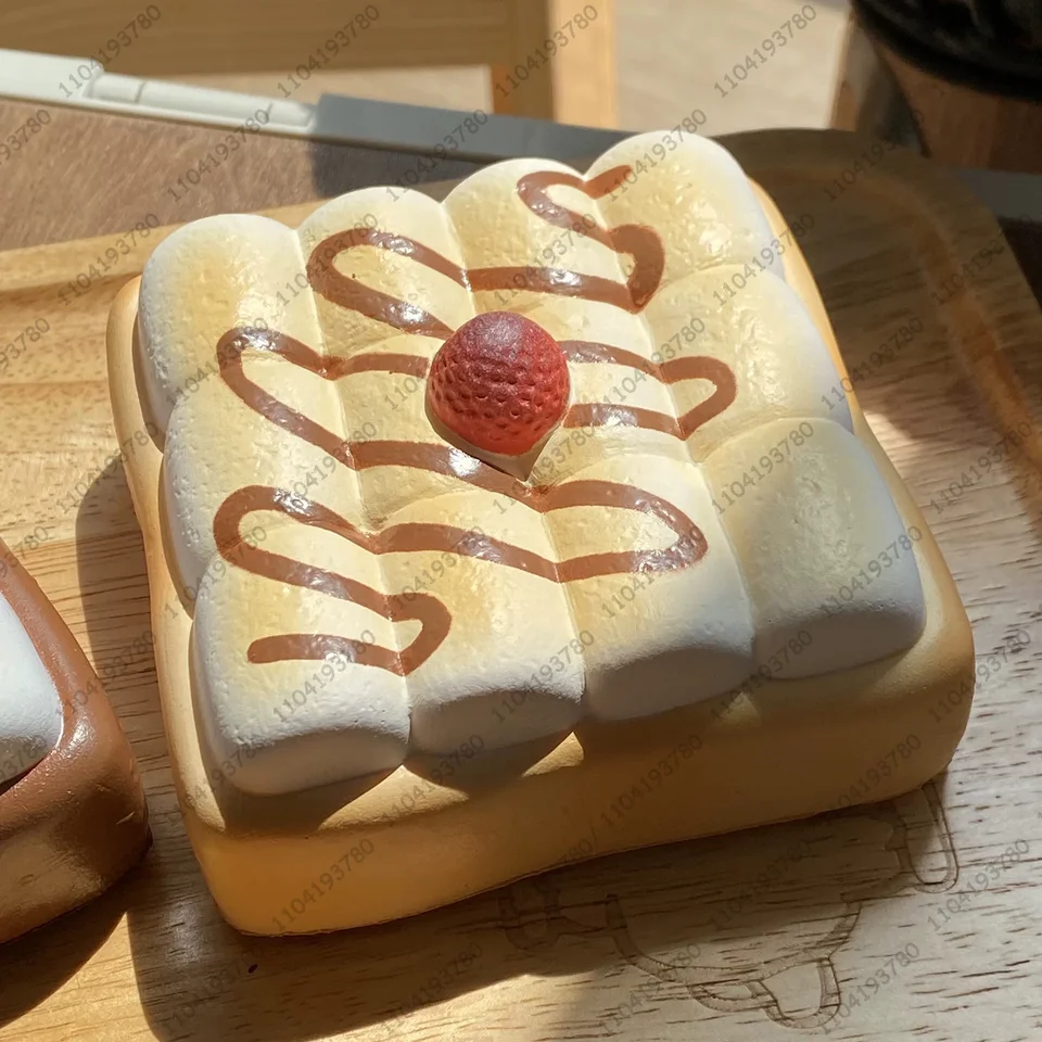 Marshmallow Toast Bread pomaly stúpajúca švihácka hračky s'more čokoládový toast pomaly odskočenie hračky proti stresu uvoľnite hračku