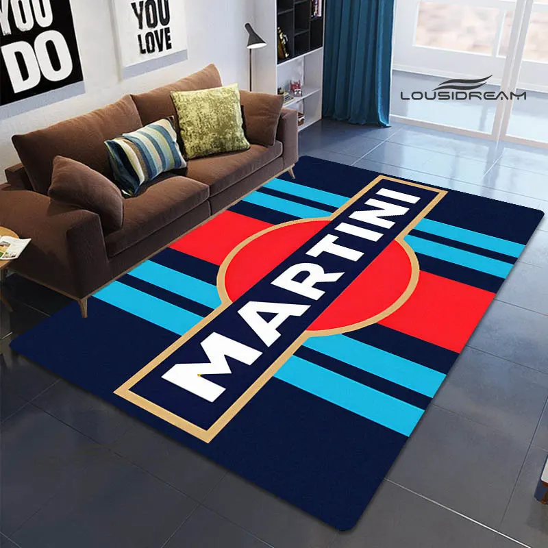 Martini logo tlačené koberce obývacia izba spál