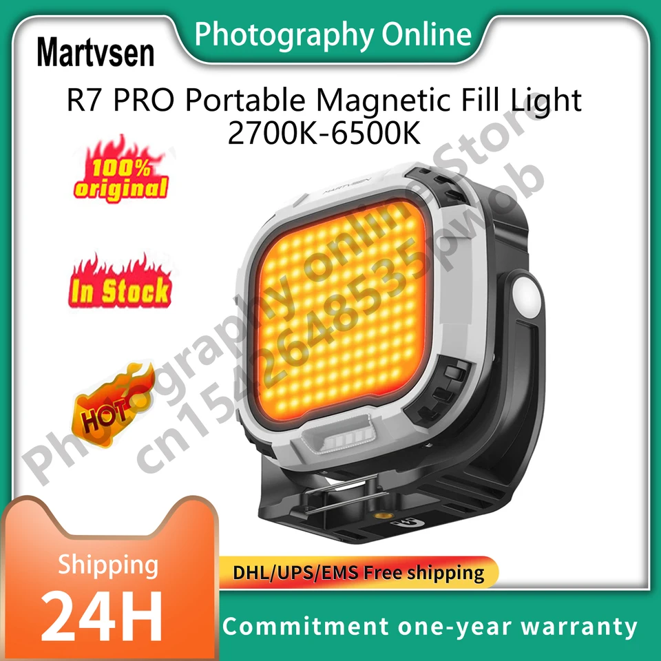 Martvsen R7 Pro prenosné magnetické výplň Light 2700k-6500k BI-COLOR 28W VIDEO VIDEO VIDEA VIDEA VIDEA VOZIDLA VOZIDIEL 5400MAH LAMP