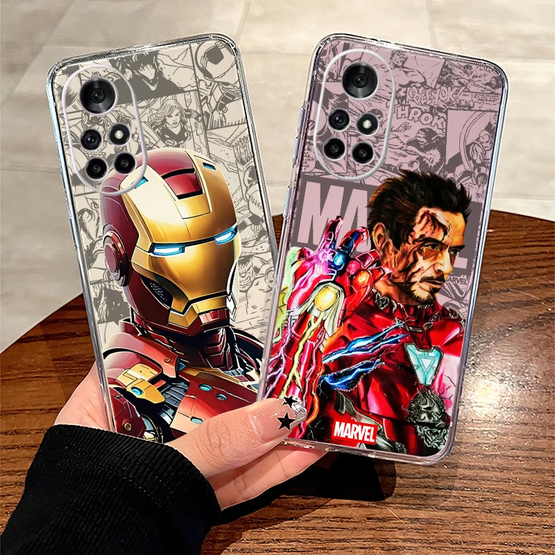 Marvel Avengers Iron Man for Huawei Mate Honor 50 50SE 30 10 Lite 8x 9x Pro 40 30 30e 20 10 plus puzdro na lite telefón