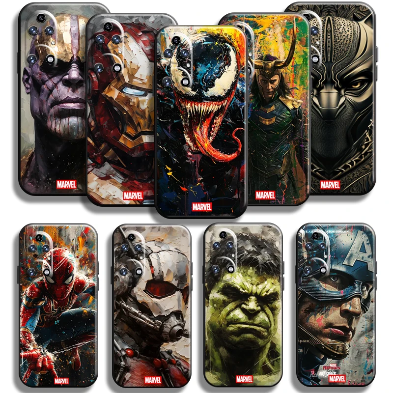 Marvel Avengers pre Huawei Honor 90 80 GT 70 60 60SE 50SE 50SE 30 10 Lite 8x 9x Pro Puzdro pre telefón Soft Silikone Cover Carcasa
