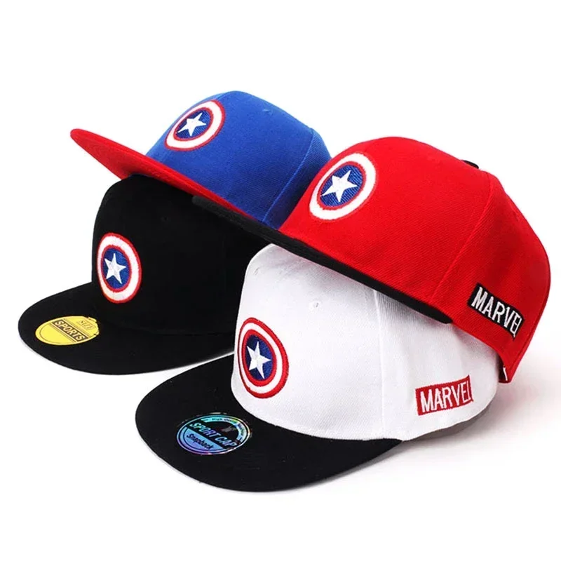 Marvel Brand Captain America Anime Cartoon Children Baseball Cap