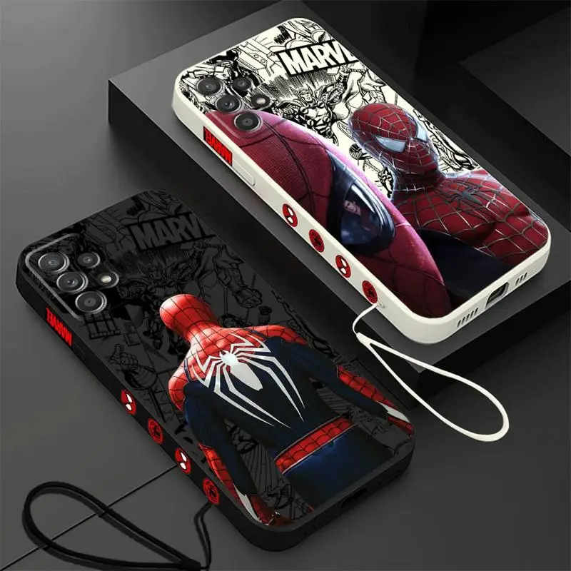 Marvel Cool Spider Man puzdro pre Oppo A54S A53 A74 5G A38 A32 A5 2020 A18 A17 A16K A16E A15 A12 A11K A11 A1 Square Cover kvapaliny
