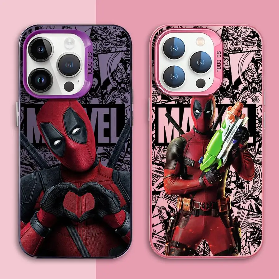 Marvel Funny Comic Deadpool telefónny puzdro pre iPhone 16 Pro 15 Pro Max 14 13 12 11 xs 14 Pro Max 16 Plus 14Pro 12Pro Soft Shell