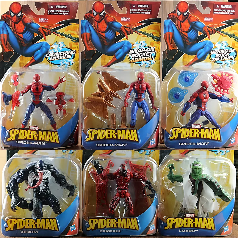 Marvel Legends Spiderman Series Carnage Venom Lizard PVC akčná postava Model Hray Colletible figurín Collection Model Darčeková hračka