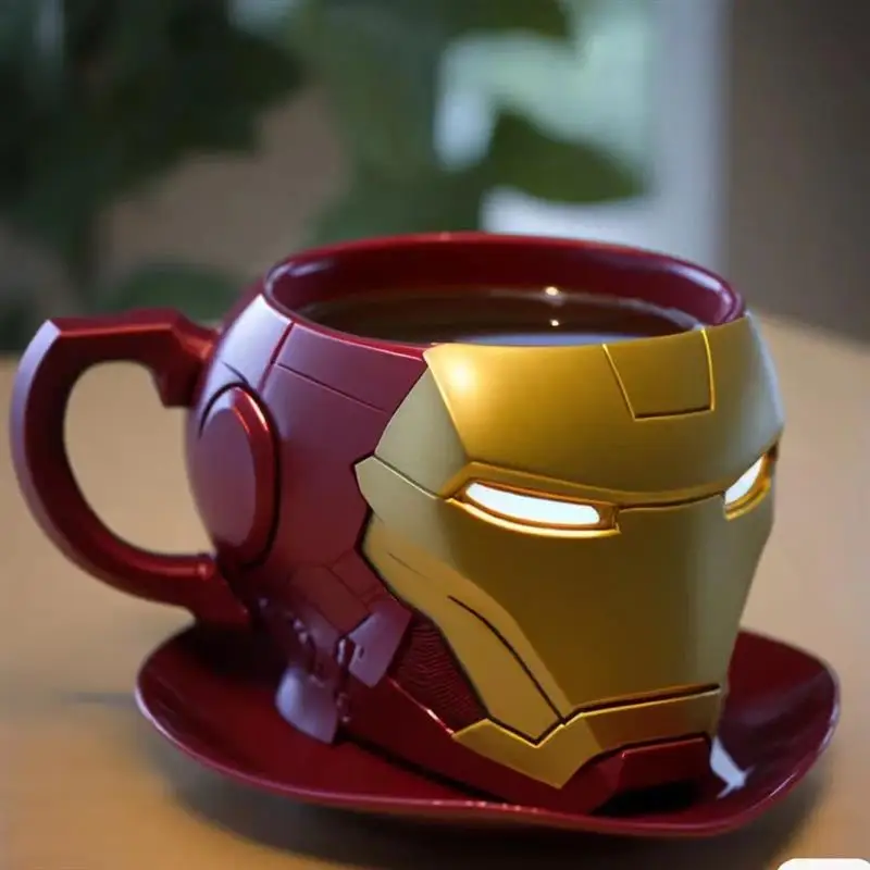 Marvel Movie Periférny Spider-Man Avengers a Iron Man Ceramic Mug Cartoon Created Personalizovaný R Coffee Cup vynikajúci darček