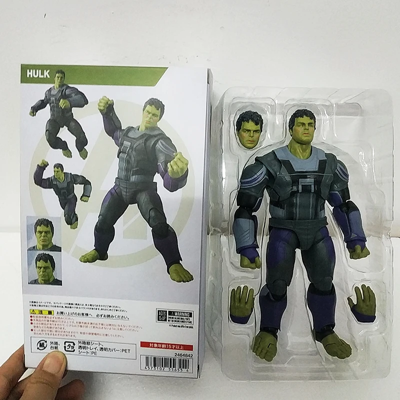 Marvel shfiguarts Hulk Filma Movie Avengers 4 Endgame Hulk Bruce Banner Hulk Action Figures Model hračky Doll pre darček