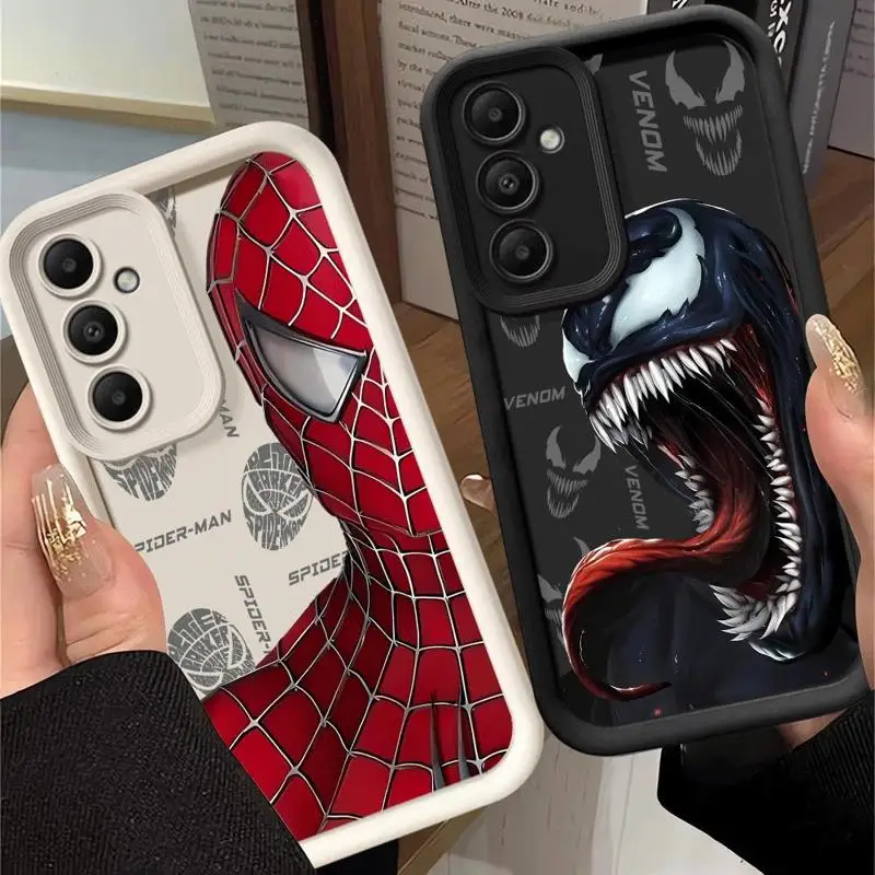 Marvel Spider Man Venom Cover Telefón puzdro pre Samsung Galaxy A12 A13 A14 A22 A23 A24 A32 A33 A34 5G Silikón Soft TPU