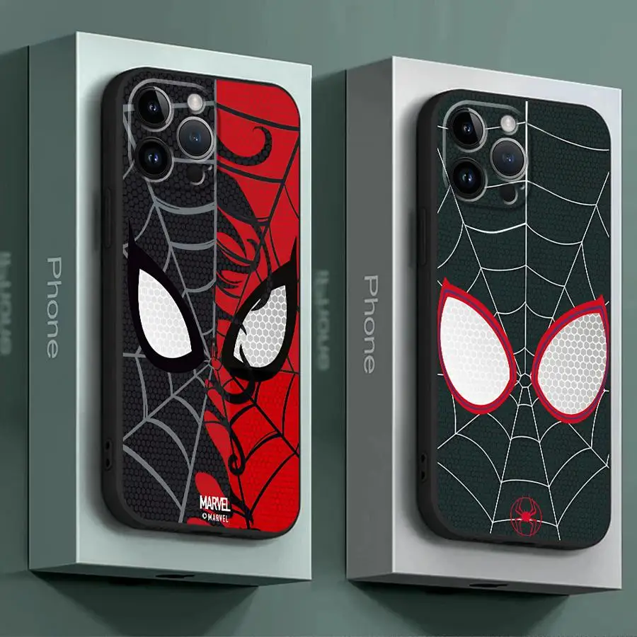 Marvel Spider Man Venom Telefón puzdro pre iPhone 16 Pro 13 Pro 14 xr 12 Mini 15 Pro Max xs x 7 8 SE 11 13Pro kryt čierny mäkký