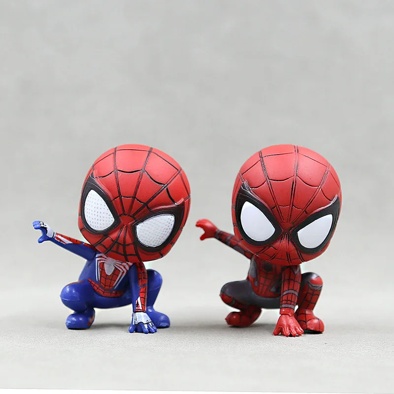 Marvel Spiderman Anime Action Figure Figure Hračky PVC Model Spider Man Dolls Decoration Cake Decoration Mdoel Kids Hračky Darček k narodeninám