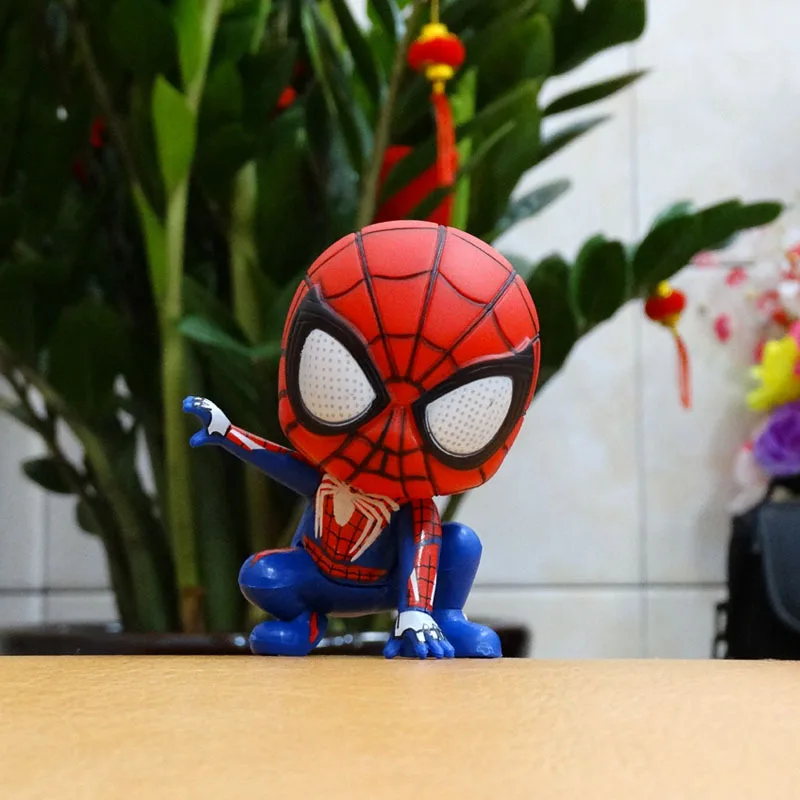 Marvel Spiderman Anime Action Figure Figure Hračky PVC Model Spider Man Dolls Decoration Cake Decoration Mdoel Kids Hračky Darček k narodeninám