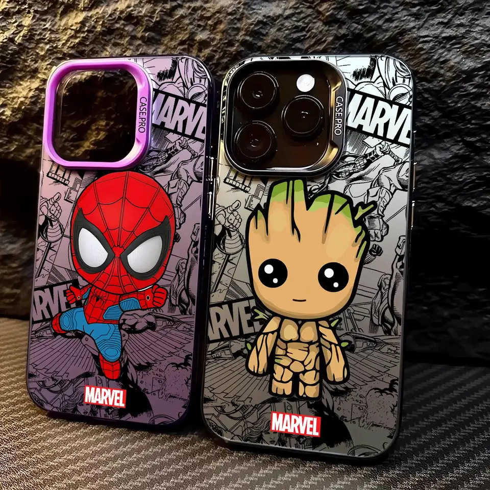 Marvel Spiderman Groot Telefón puzdro pre Infinix Hot 8 9 10 12 20 30i Play Smart 5 6 7 8 Plus Spark 20 10 Pro Shock odolný zadný kryt