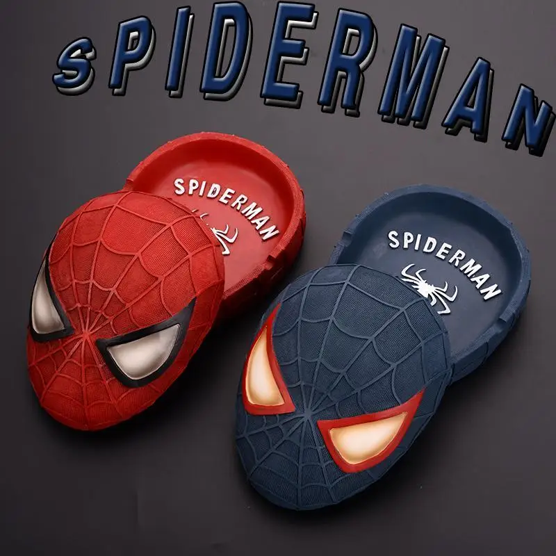Marvel Spiderman Storage Box Cartoon Spider Muž Ashtray Kreatívna osobnosť s obalom roztomilý trend Ashtray Boys Darček domáci dekorácia