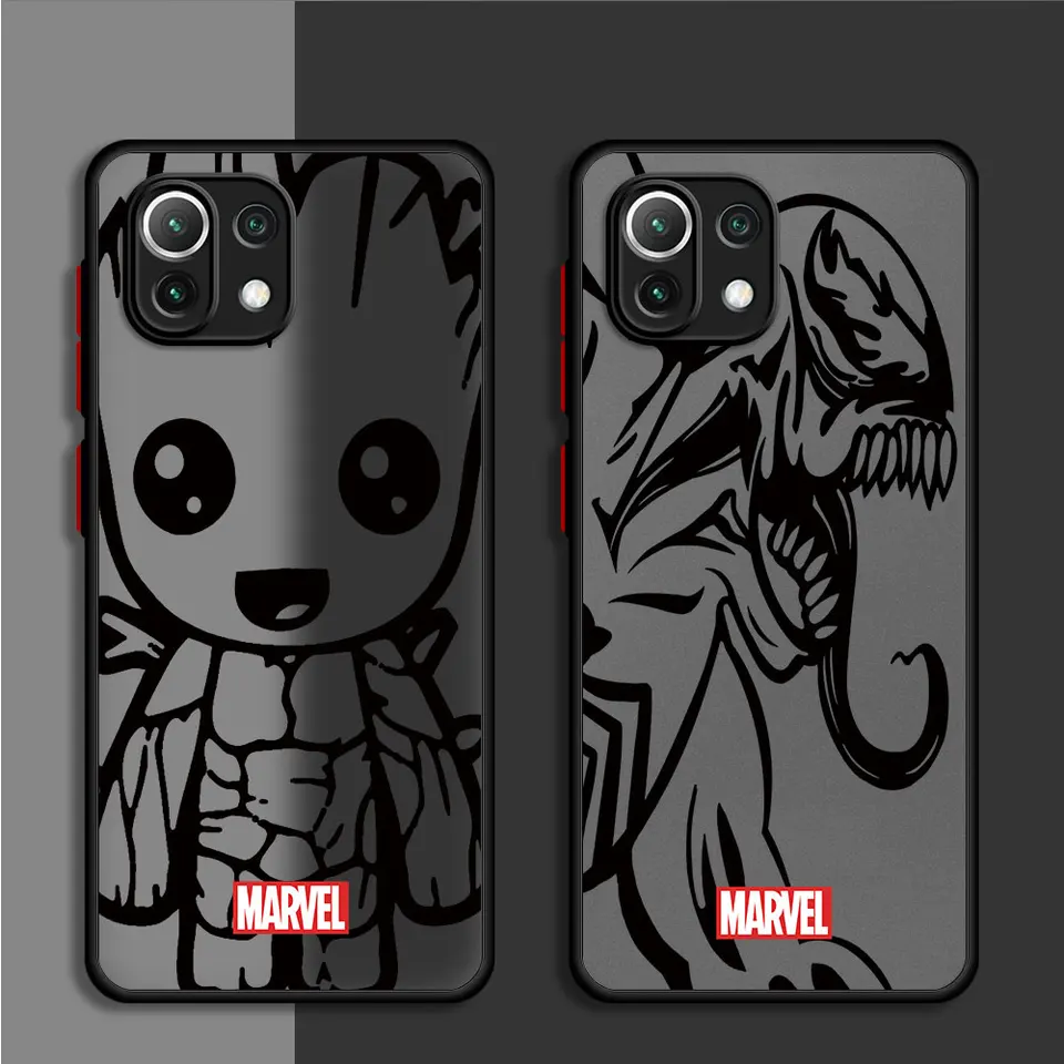 Marvel Spiderman Venom Telefón puzdro pre Xiaomi Mi 11 13 Lite 5G 12T 11T Pro 10T 9T 12 14 13 Pro 12t 12x matný tvrdý kryt PC