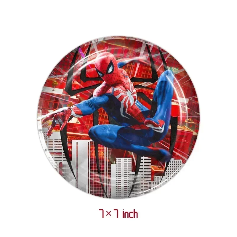 Marvel superhrdina Spider-Man s tematikou detskej narodeninovej oslavy jednorazové dekorácie riadu