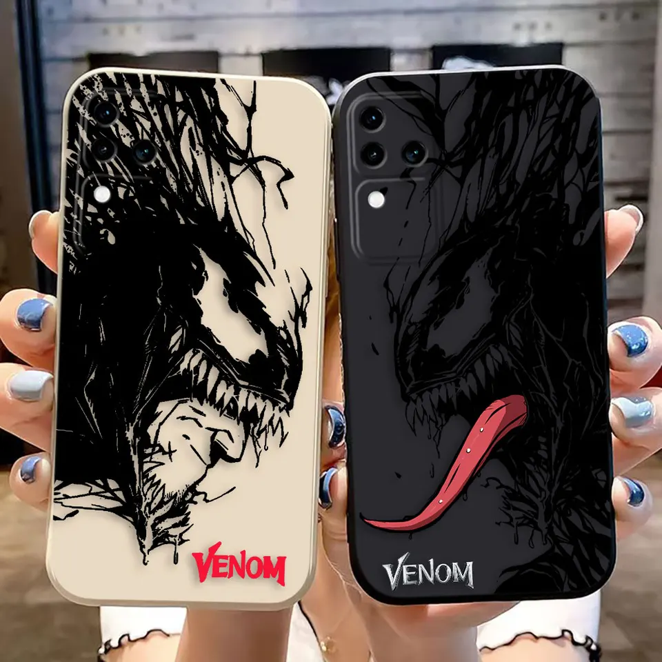 Marvel superhrdina Venom Cover Puzdet pre Vivo S16 V30 V30E V29 V29E V27 V27E V25 V23 V23E V21 V21E V20 SE V17 V15 V15 Prípad Funda