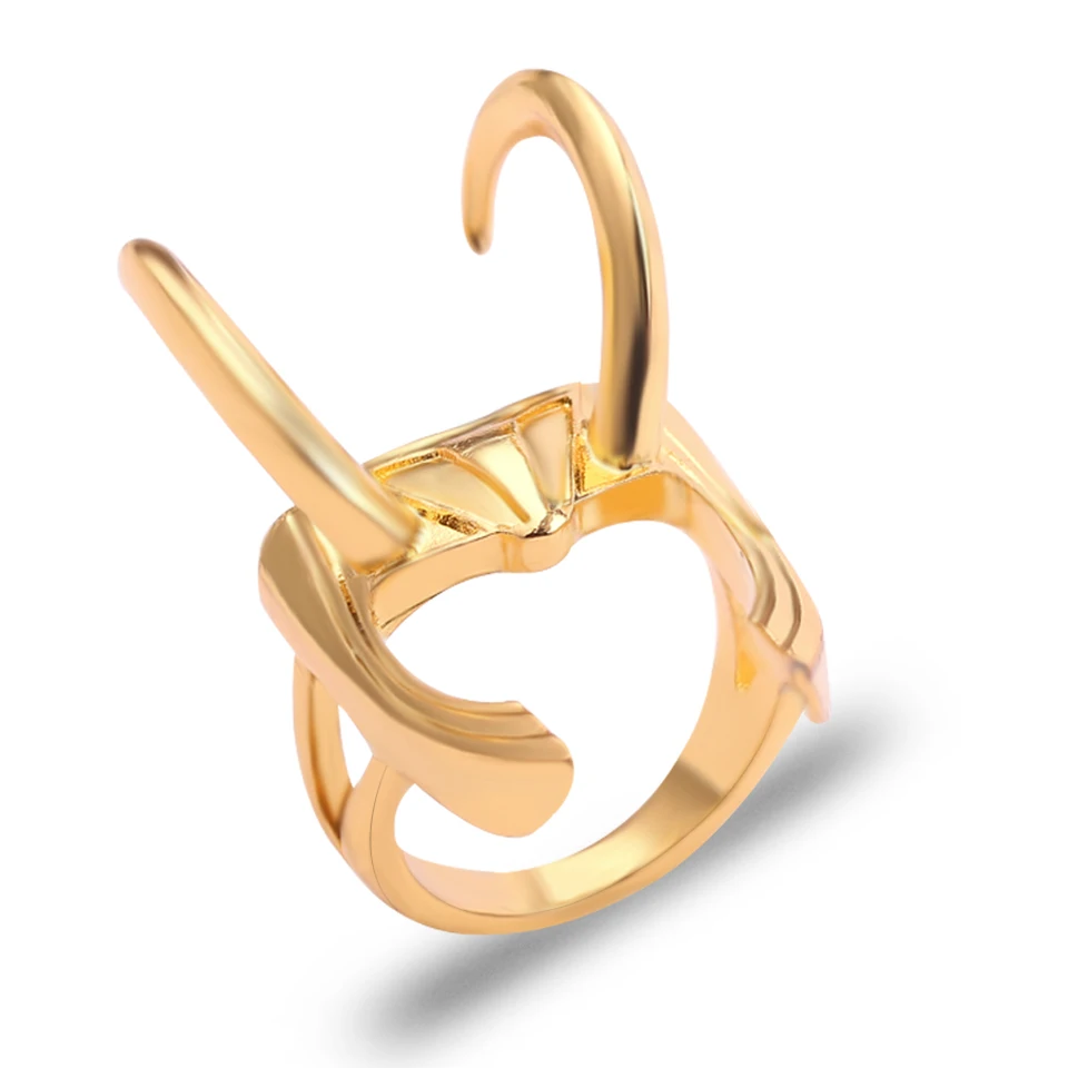 Marvel The Avengers Creativity Metal Rings Movie figúrka loki prilba zlata farebný punk štýly módne šperky prstene darčeky pre fanúšikov