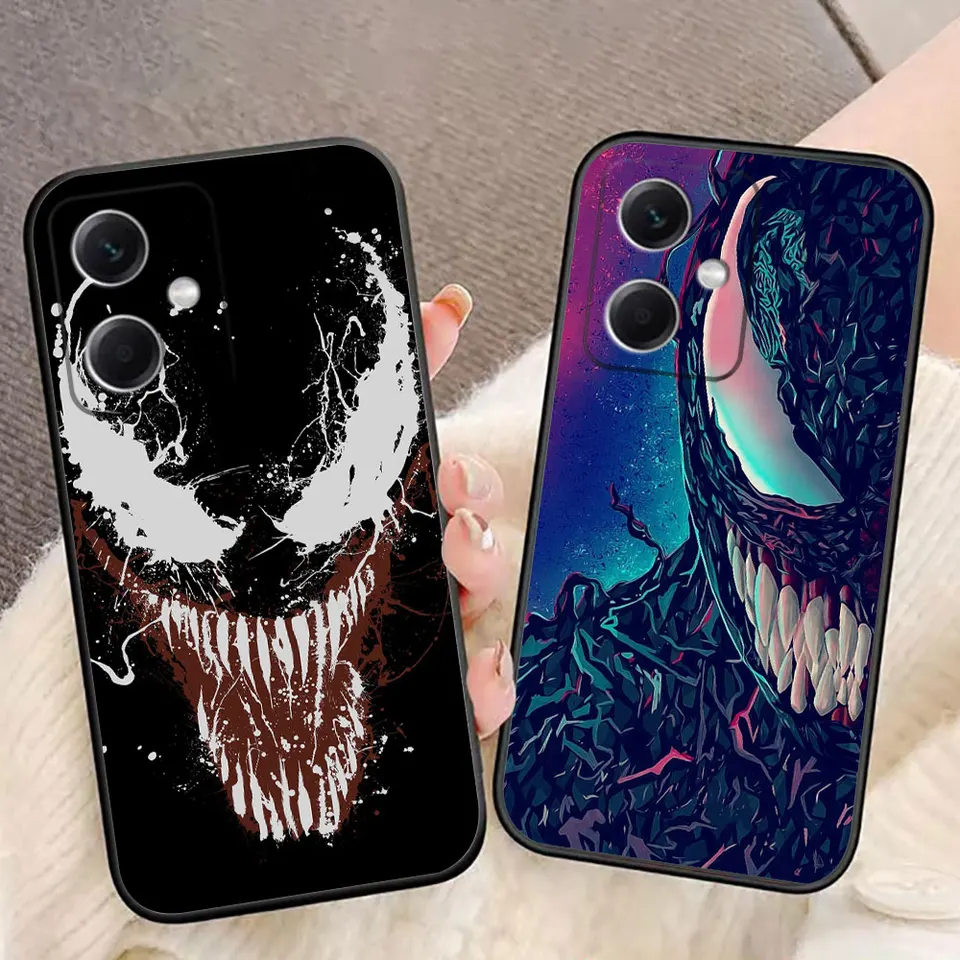 Marvel Venom Spider-Man Pase pre Redmi Note 13 12 12S 11T 11S 10 9T 9S 9 8 8T 7 PRO 5G 4G Case Funda Coque Shell Cover Cover