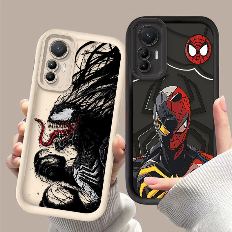 Marvel Venom Spider Man Soft Case pre xiaomi 14t 13t 12t 11t 13 12 11 lite 5g Ne poco x6 x5 f6 f5 f3 x4 gt x3 nfc m5s c65 m6 pro