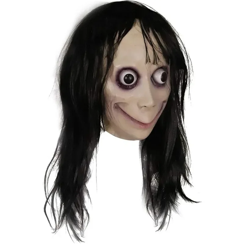 MASKA HORROR DEVIL MASKA s dlhými vlasmi strašidelný HALLOWEEN PLNÁ Masky teroristického kostýmu HALLOWEEN COSPLAY PARTY Ozdobia prop