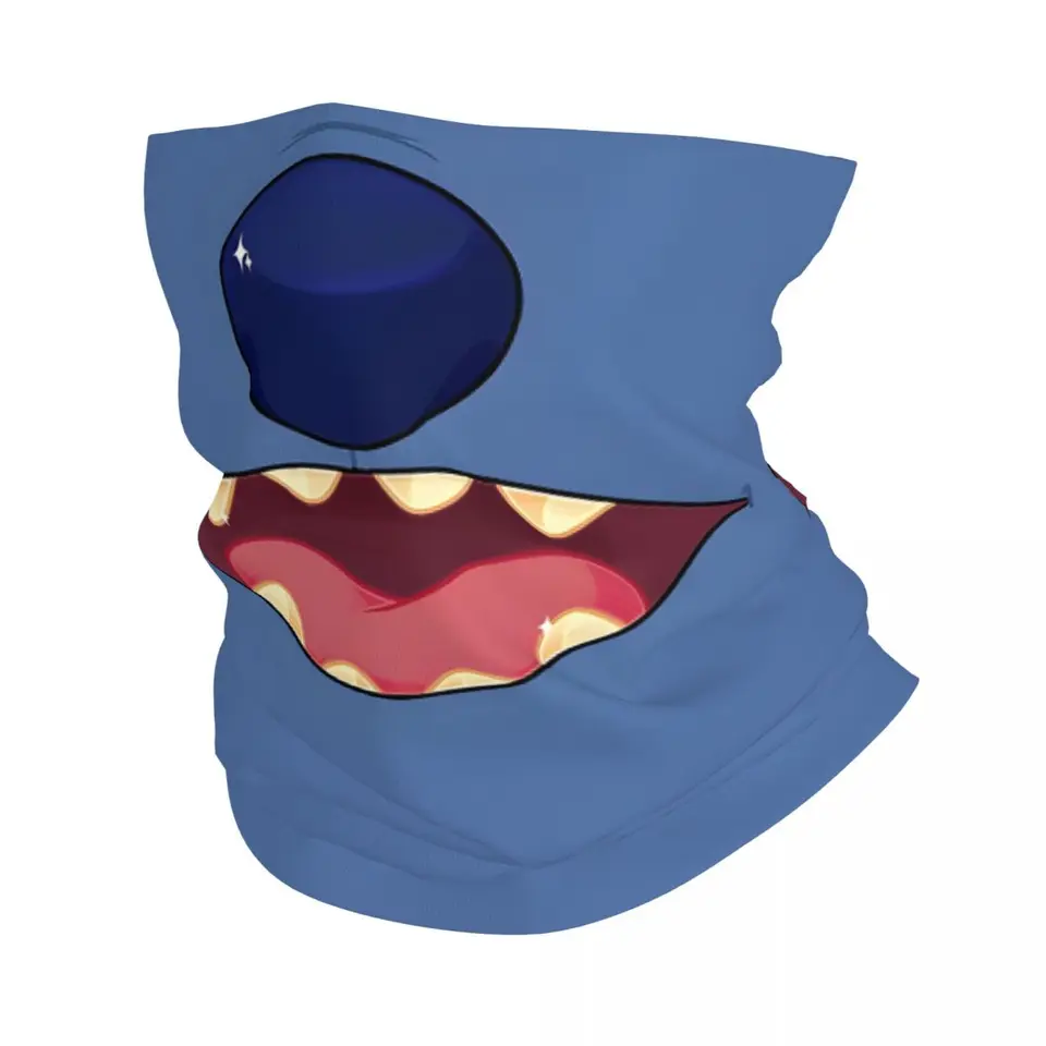 Maska Lilo a Stitch Mask Motokross Bandana Cover Cover Tlačte Stitch Wrap Scarf Balaclava Cycling Unisex Dospelý pranie dospelých