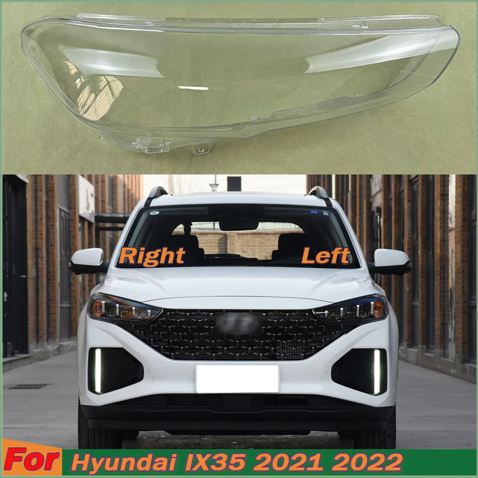 Maska svetlometov lampa lampa shell Plexiskla Plexiskry Vymeňte originálny objektív pre Hyundai IX35 2021 2022 priehľadný kryt svetlometov