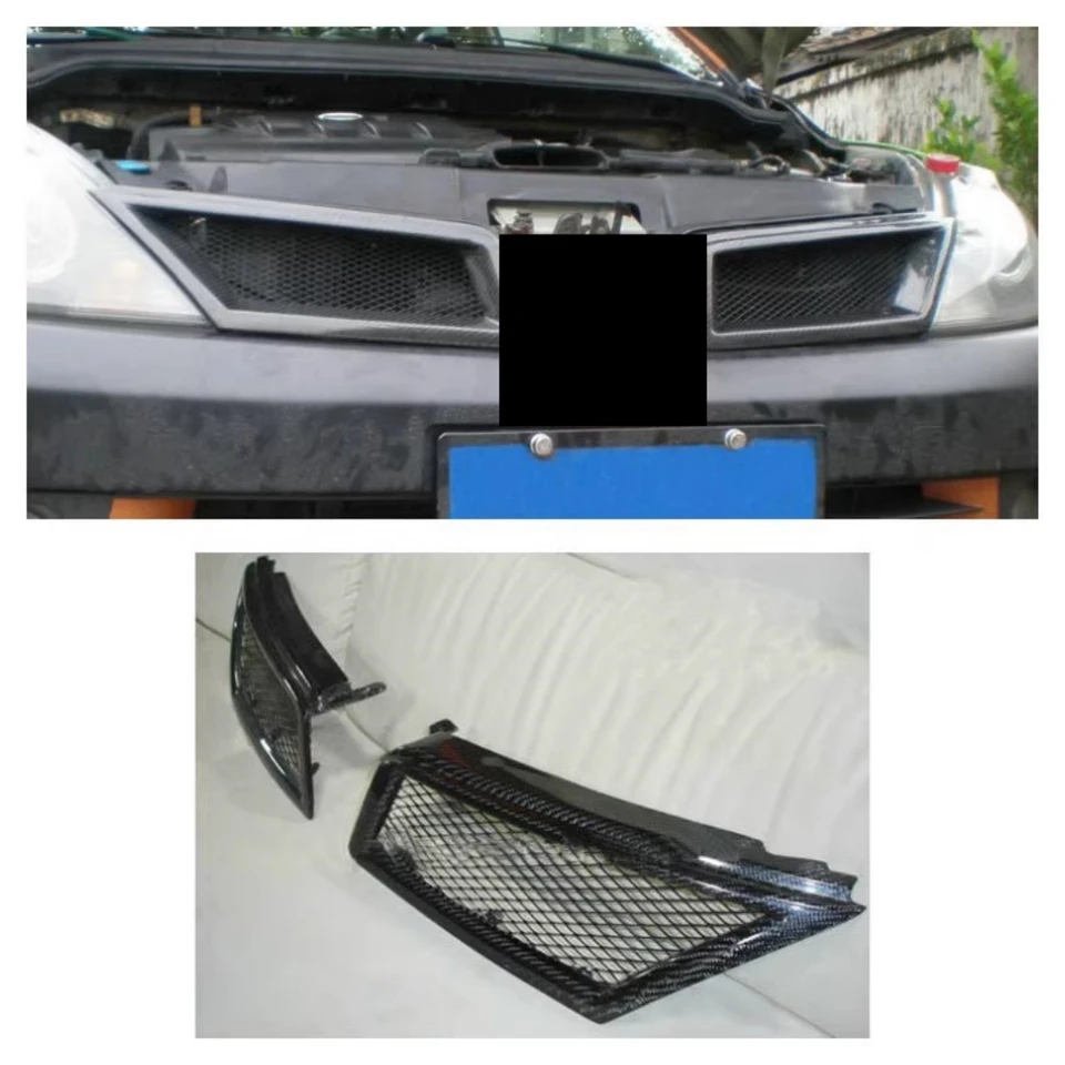 Masková mriežka grilu na grilovanie z uhlíkových vlákien pre Nissan Tiida 2005 2006 2007 2008 2009 2010 Konvertovať automatické príslušenstvo