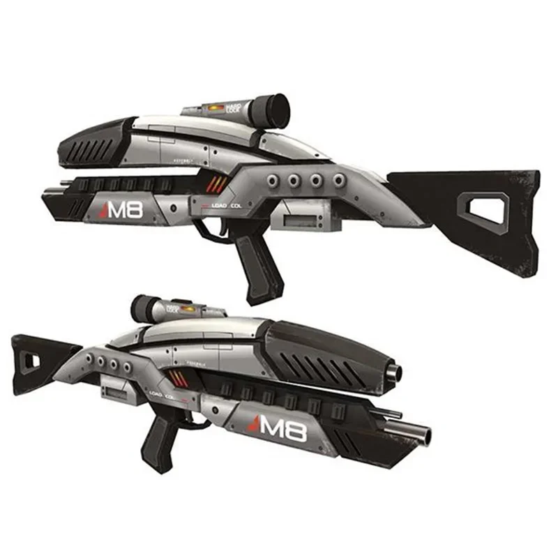 Mass Effect M8 Paper Model 1: 1 Strelné zbrane Rukovou puškou Ručne vyrábané hračky pre domácich majstrov