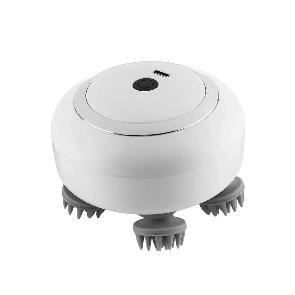 Massager elektrickej hlavy Červené svetlo vibrácie Mini Hlavné masážne zariadenie Nabíjateľný masáž pokožky hlavy pre rast vlasov
