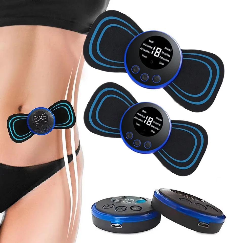 Massager na krk LCD displej EMS Elektrická krčka maternice s nízkym frekvenčným svalovom svalovej svalovej svale na relaxáciu