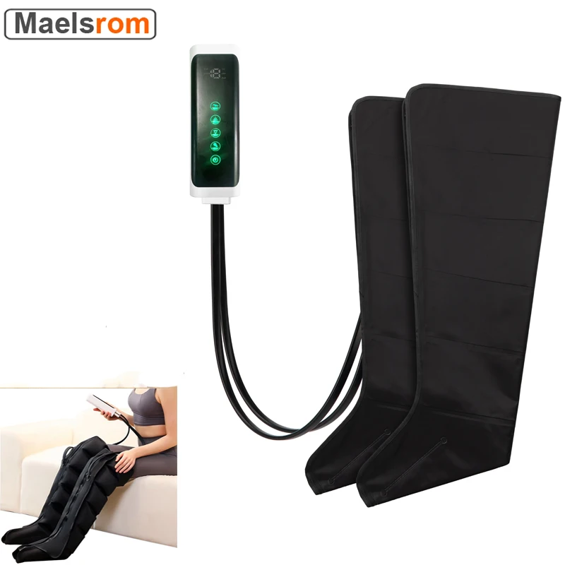 Massager nôh s kompresiou vzduchu pre cirkuláciu a relaxačné nohy a masážové masážové topánky na regeneráciu pre domácnosť