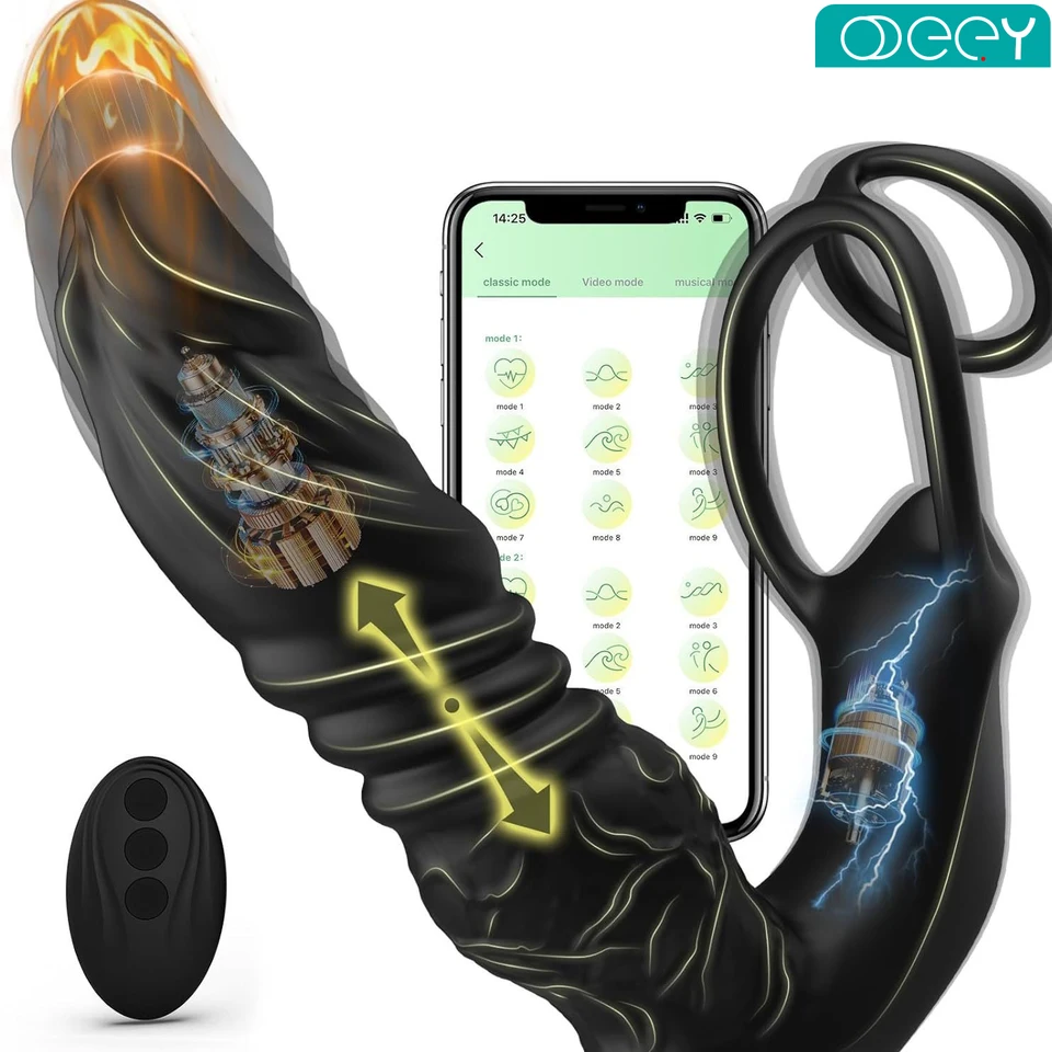 Massager prostaty análny dildo vibrátor Vibračná análna plug s kohútom kohút pre dospelé análne sex hračky pre homosexuálov pár