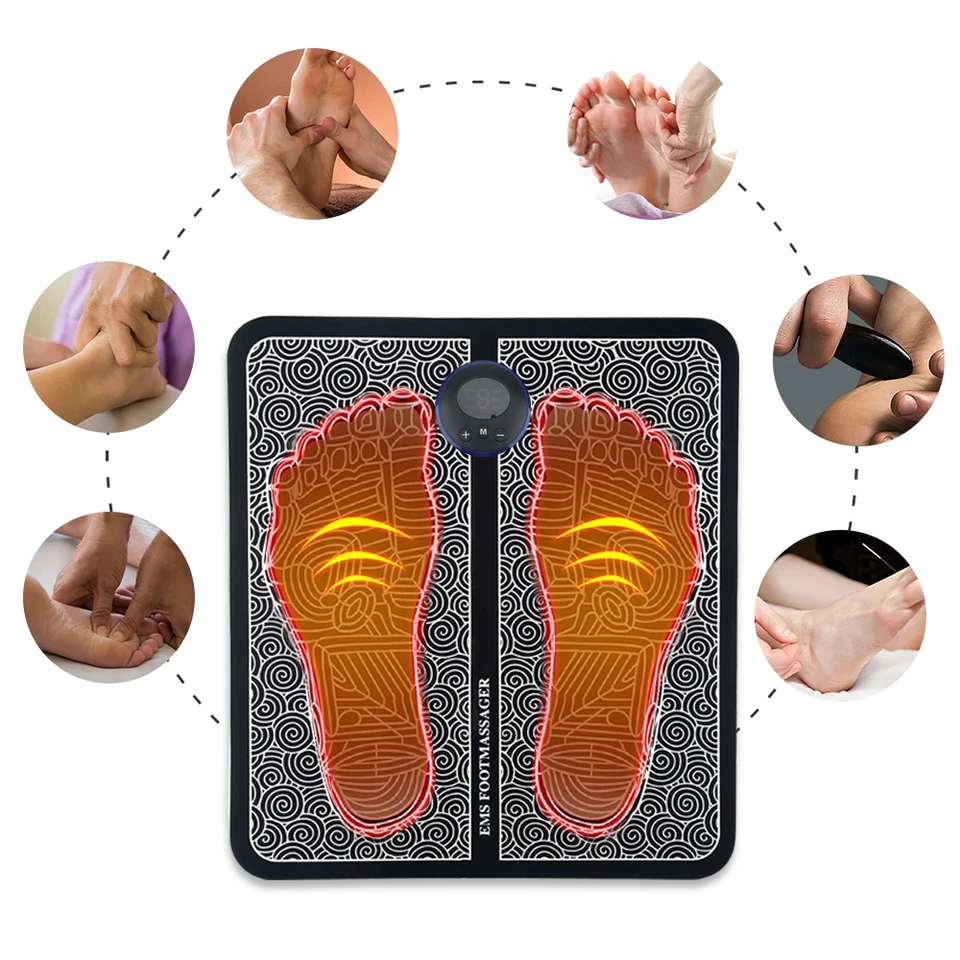 Massager s masážou 1ks pre nohy pre cirkuláciu stimulátora svalov neuropatie svalov a reliéf o bolesti viacerých štýlov