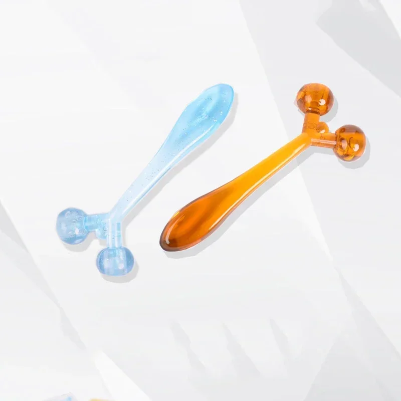 Massager tváre v tvare Y Multifunkčná masážna tyčinka Malé dvojité zdvíhacie valček Valca v tvári na tvár